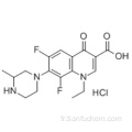 Acide 3-quinoléinecarboxylique, 1-éthyl-6,8-difluoro-1,4-dihydro-7- (3-méthyl-1-pipérazinyl) -4-oxo-CAS 98079-51-7